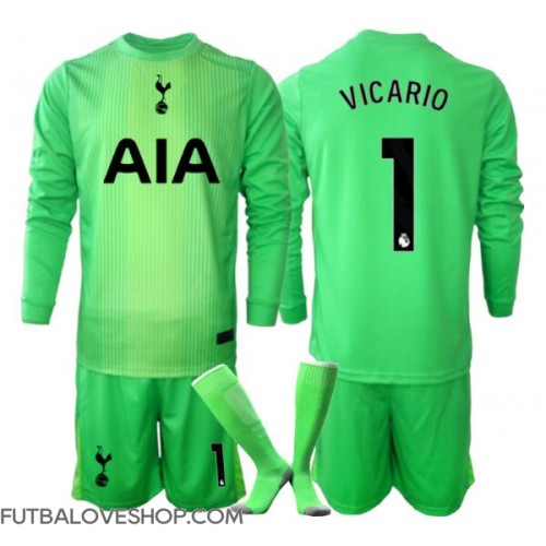 Dres Tottenham Hotspur Guglielmo Vicario #1 Brankarsky Domáci pre deti 2025-26 Dlhy Rukáv (+ trenírky)